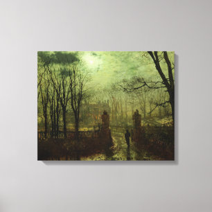 Toile John Atkinson Grimshaw - À la porte du parc