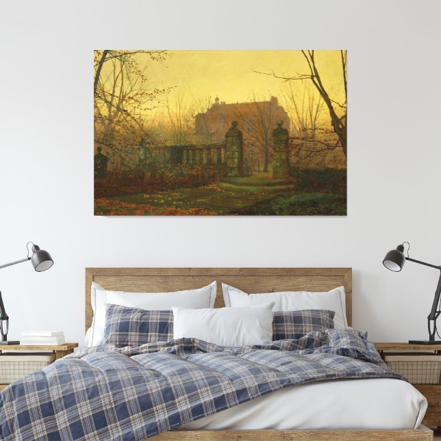 Toile John Atkinson Grimshaw - Matin d'automne (Insitu(Chambre))