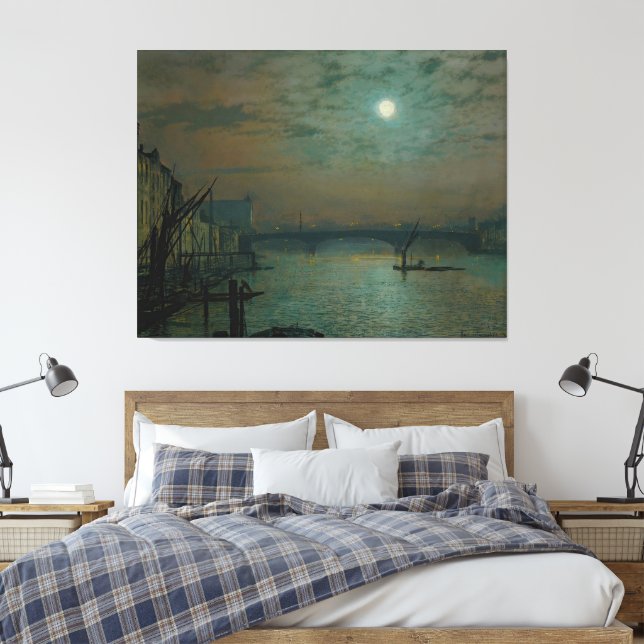 Toile John Atkinson Grimshaw - Pont de Southwark au clai (Insitu(Chambre))