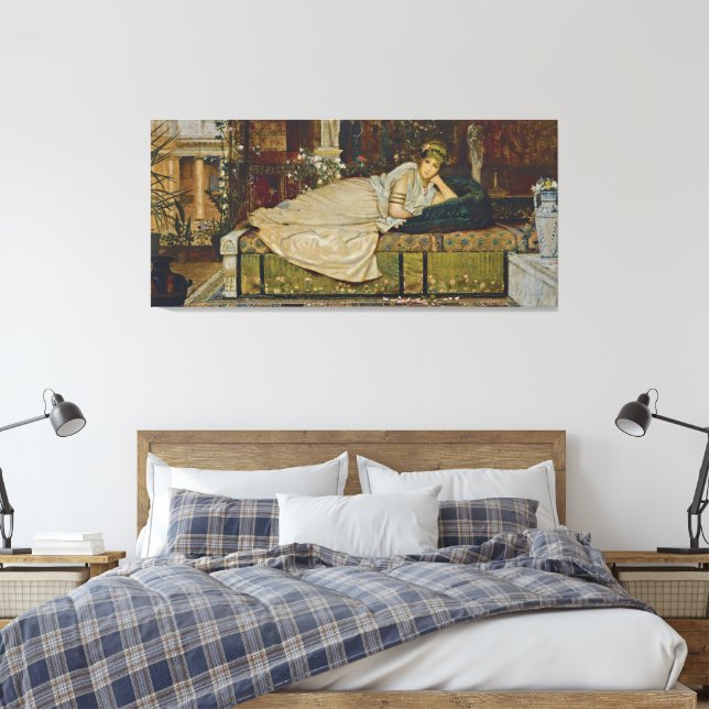 Toile John Atkinson Grimshaw - Une dame dans un cadre Cl (Insitu(Chambre))