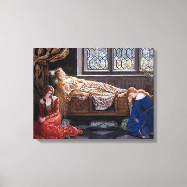 Toile John Collier La Beauté du sommeil (Recto)