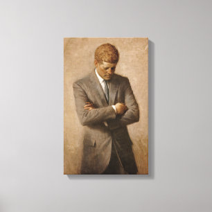 Toile John F. Kennedy Portrait