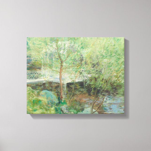 Toile John Henry Twachtman - Le Pont Blanc (Recto)