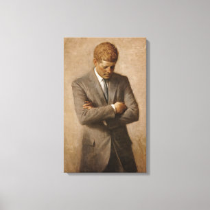 Toile John Kennedy Portrait de la Maison-Blanche préside