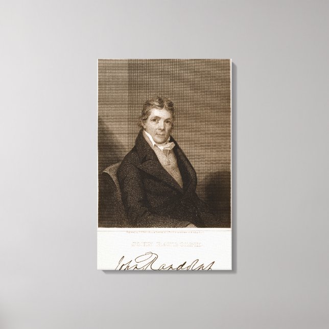 Toile John Randolph (1773-1833) gravé par Thomas B. We (Recto)