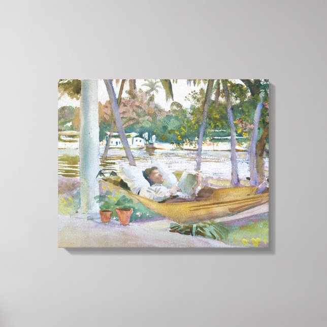 Toile John Singer Sargent - Figure à Hammock, Floride (Recto)