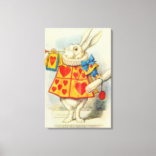 Toile John Tenniel   Le lapin blanc