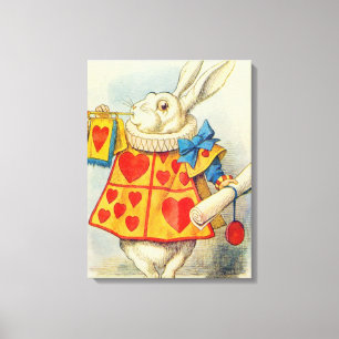 Toile John Tenniel   Le lapin blanc
