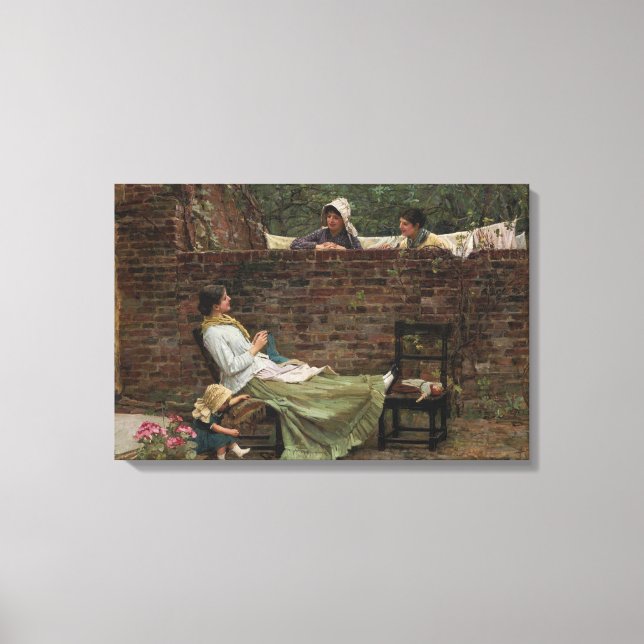 Toile John William Waterhouse - Bons voisins (Recto)