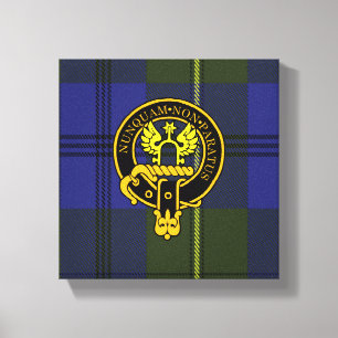 Toile Johnstone Scottish Crest et Tartan Canvas