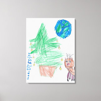 Toile Joie de Noël : Une vision de la magie de Noël pour