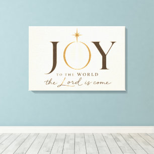Toile JOIE POUR LE MONDE   Noël chrétien