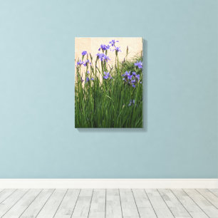 Toile Joli Blue Irises Floral