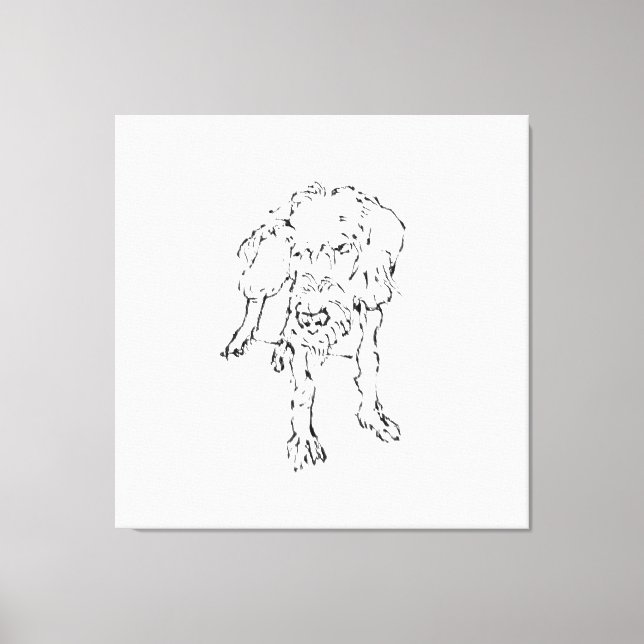 Toile Joli chiot teckel à poil dur  (Recto)