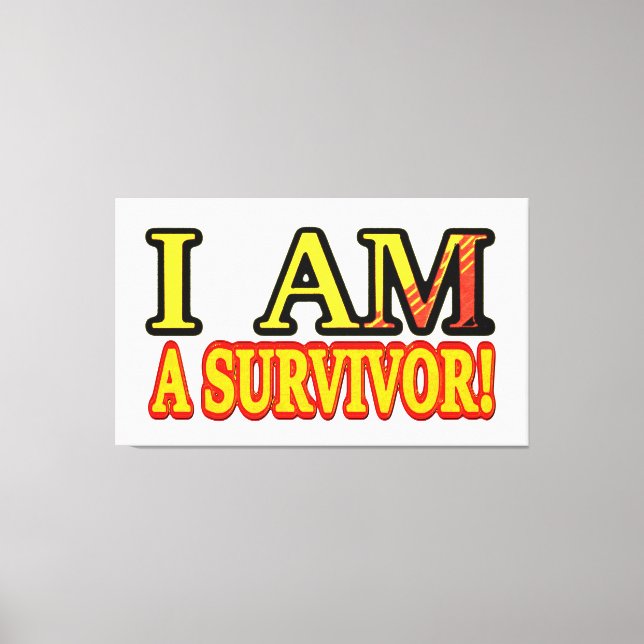 Toile Joli dessin "SURVIVOR". Commandez dès maintenant  (Recto)