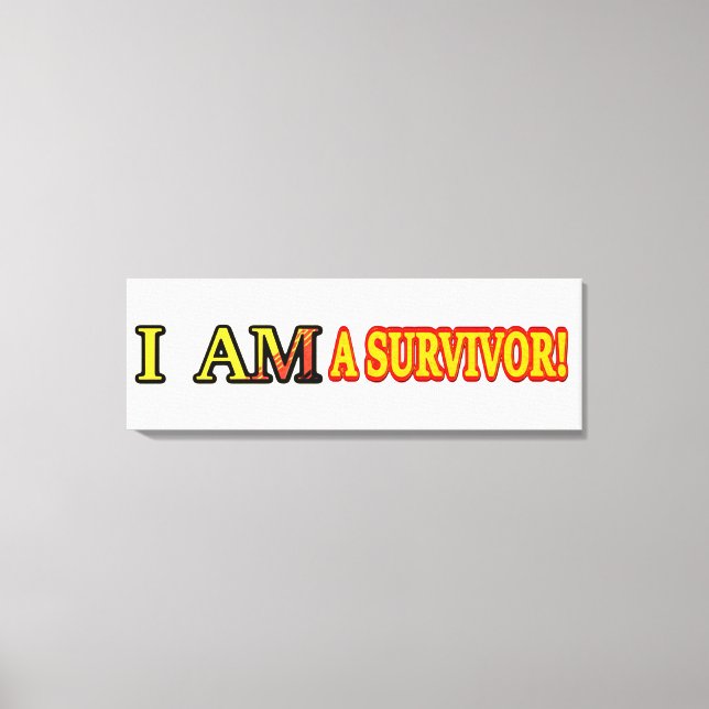 Toile Joli dessin "SURVIVOR". Commandez dès maintenant  (Recto)