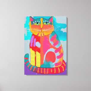 Toile Joli Kitty peinture Abstraite