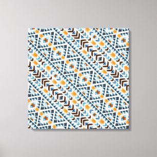 Toile Joli motif aztèque à l'aquarelle