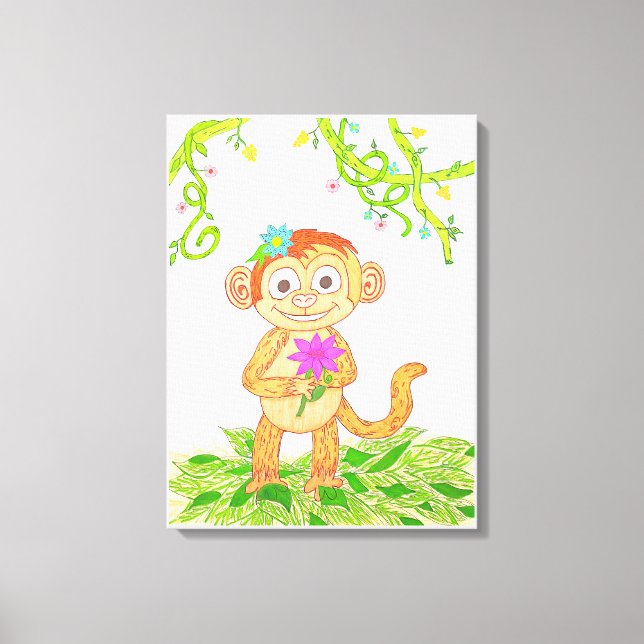 Toile Joli petit singe (Recto)