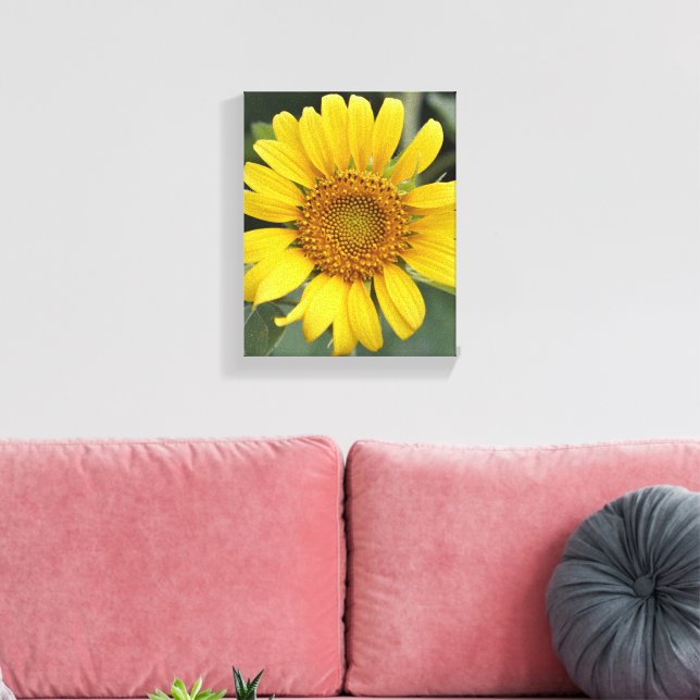 Toile Joli tournesol jaune soleil 8" x 10" (Insitu(Salon))