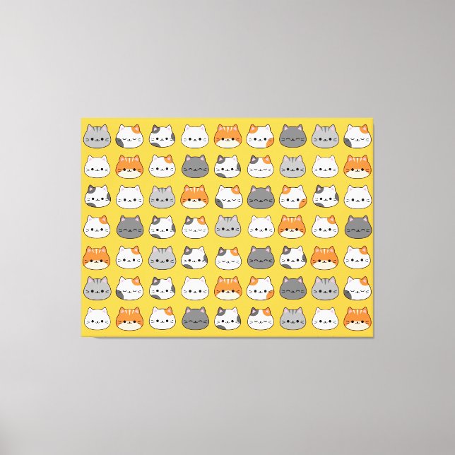 Toile Joli visage de chat orange (Recto)