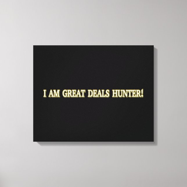 Toile Jolie conception d'oeuvres d'art "Great Deals Hunt (Recto)