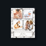 Toile Jolie faire la promotion à Grand-mère Blush Photo<br><div class="desc">Célébrez la première journée de la mère pour une grand-mère avec cette belle peinture rose vif et noir botanique collage photo dessin toile étirée, avec 4 de vos photos carrés préférées, et texte écrit à la main. Le texte peut tous être édité, donc si elle est Nana, Gigi, ou Abuela,...</div>