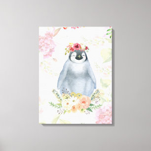 Toile Jolie fille Penguin Cadeau d'anniversaire, Pingoui