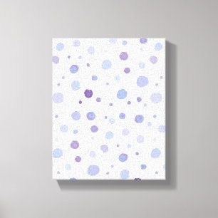 Toile Jolie œuvre d'art pointillée aux coups de pinceau