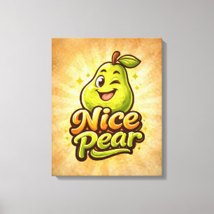 Toile Jolie Poire - Sentiment Fruitée - Amis Foodies