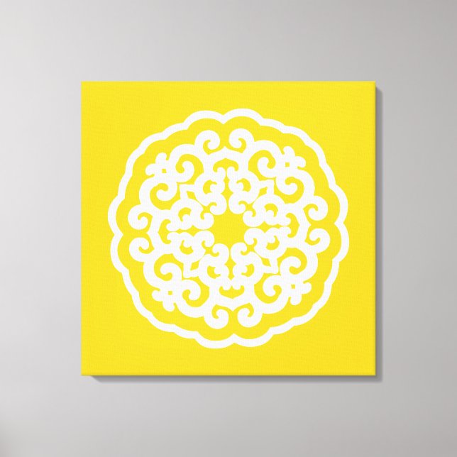 Toile Jonquil Moods Asiatique Mandalla (Recto)