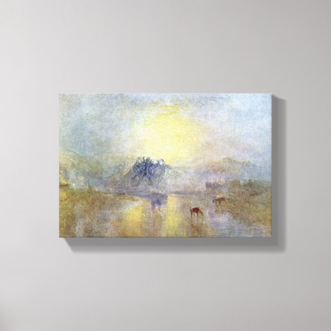 Toile Joseph William Turner - Château de Norham au lever (Recto)