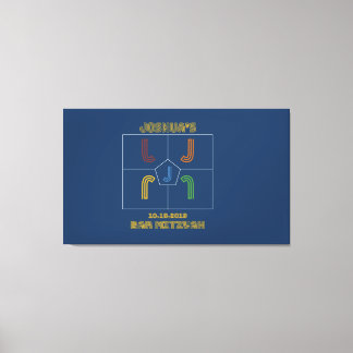 Toile JOSHUA'S Mitzvah Sign In Board4