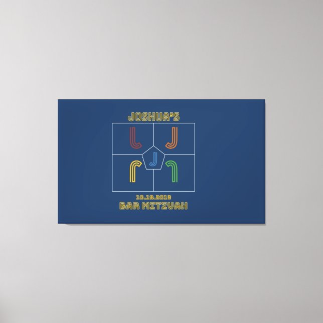 Toile JOSHUA'S Mitzvah Sign In Board4 (Recto)