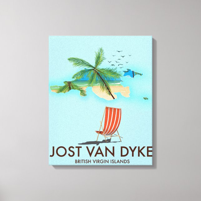 Toile jost van dyke Îles Vierges britanniques. (Recto)