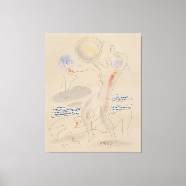 Toile Jouer avec un ballon (Recto)