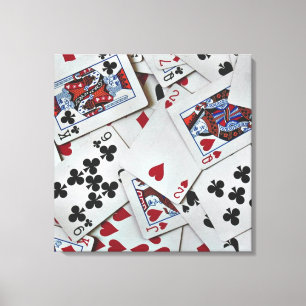 Toile Jouer Cartes Poker Jeux Reine Roi