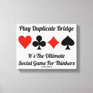 Toile Jouer Dupliquer Bridge Ultimate Social Game Thinke