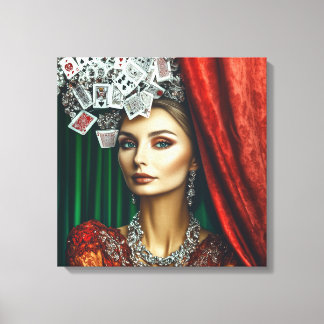 Toile Jouer éléments de carte, design de vêtements, mode