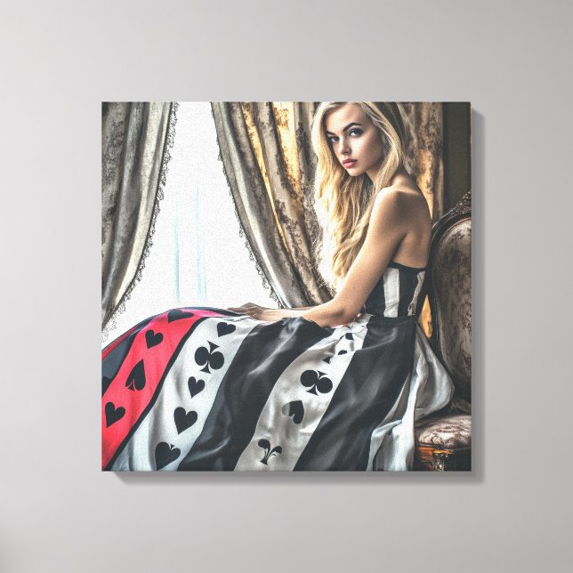 Toile Jouer éléments de carte, design de vêtements, mode (Recto)