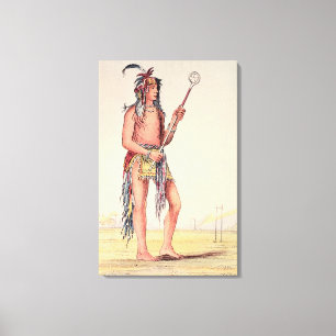 Toile Joueur de boule de Sioux Oh-Aucun-Je-Nange
