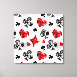 Toile Joueur de poker Joueur de cartes de jouer costumes