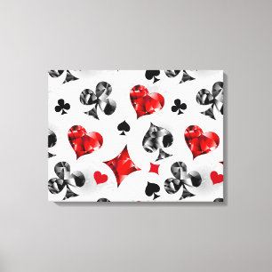Toile Joueur de poker Joueur de cartes de jouer costumes