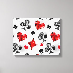 Toile Joueur de poker Joueur de cartes de jouer costumes