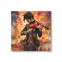 Joueur de violon en pratique