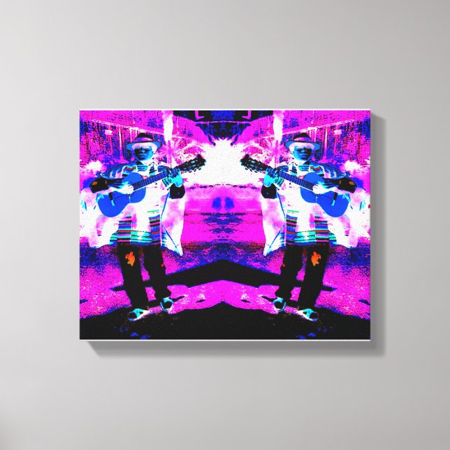 Toile Joueurs de guitare art (Recto)