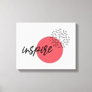 Toile Joueuse, mignonne, moderne, design simple d'Inspir