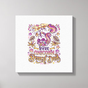 Toile Jour de plage licorne bébé licorne stylée créa Zaz