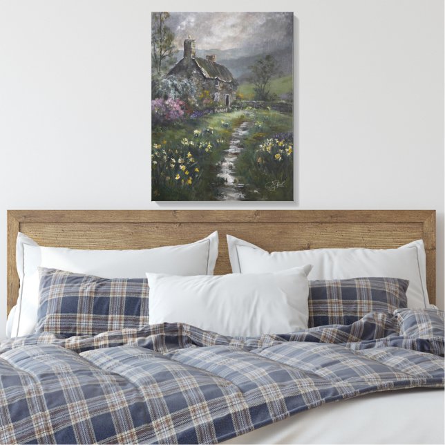 Toile "Jour de Soupe - Un Cottage Anglais"  (Insitu(Chambre))