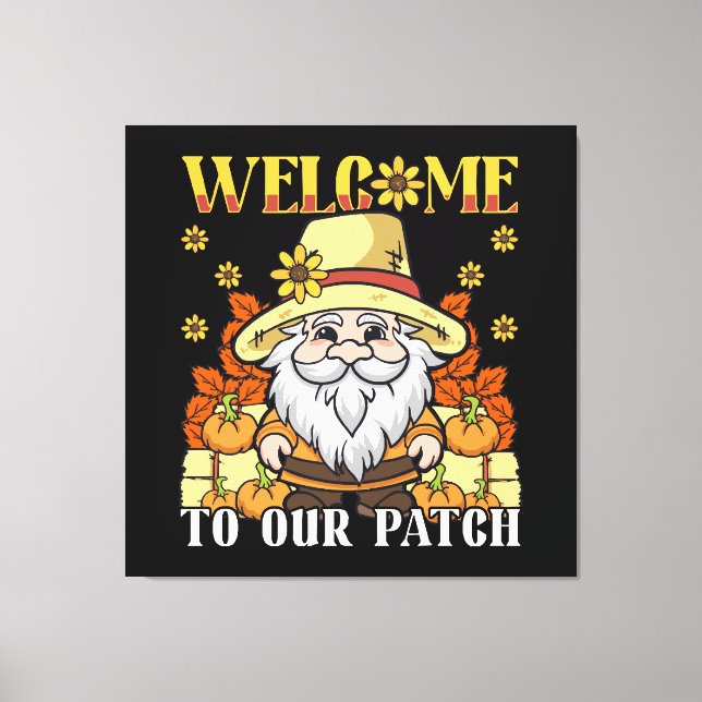 Toile Jour de Thanksgiving Bienvenue dans notre Patch Gn (Recto)